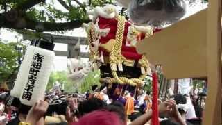 ２０１２年百舌鳥八幡宮ふとん太鼓（赤畑町宮入-11）