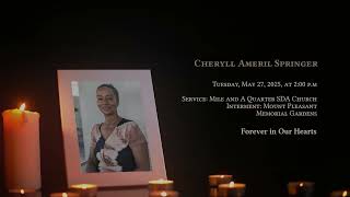 In Loving Memory of Cheryl Springer - Obituary