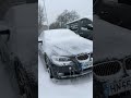 bmw 325i śnieg i sople