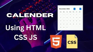 How To Create Mini Calendar Using HTML CSS and JavaScript