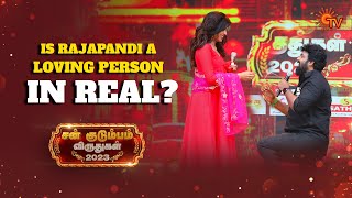 Rajapandi wins Pasamigu Kanavan Award❤️ | Loving Husband Award | Sun Kudumbam Virudhugal 2023|Sun TV