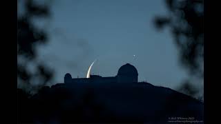 Observatory Aligned with Moon Occulting Jupiter