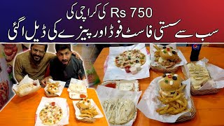 750 Rs Ki Fast Food Deal Agayi | Calzone ,cheesy Blaster \u0026 More | Marhaba Fast Food