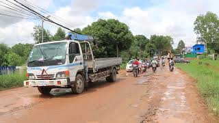 【カンボジア】 シアヌークビルの悪い道　Bad road, Sihanoukville Cambodia　(2019.6)