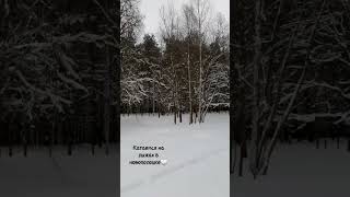 катаемся на лыжах в новополоцке🌨❄🤍