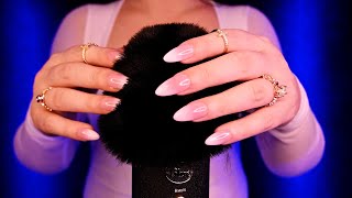ASMR Ultimate Mic Scratching for INTENSE Tingles 💅🎙️💜 4 HOURS for Sleep & Relaxation (No Talking)