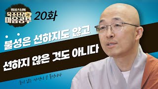 불성은 선하지도 않고 선하지 않은 것도 아니다 - [법상스님의 육조단경과 마음공부 20회]