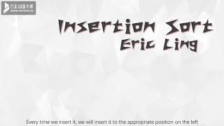 Animation explains insertion sort using Java