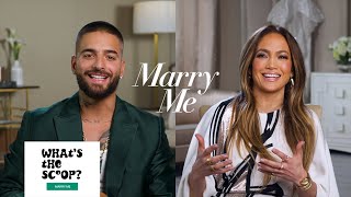 Jennifer Lopez and Maluma Talk Working Together in The Movie and Soundtrack for "Marry Me" - mitú