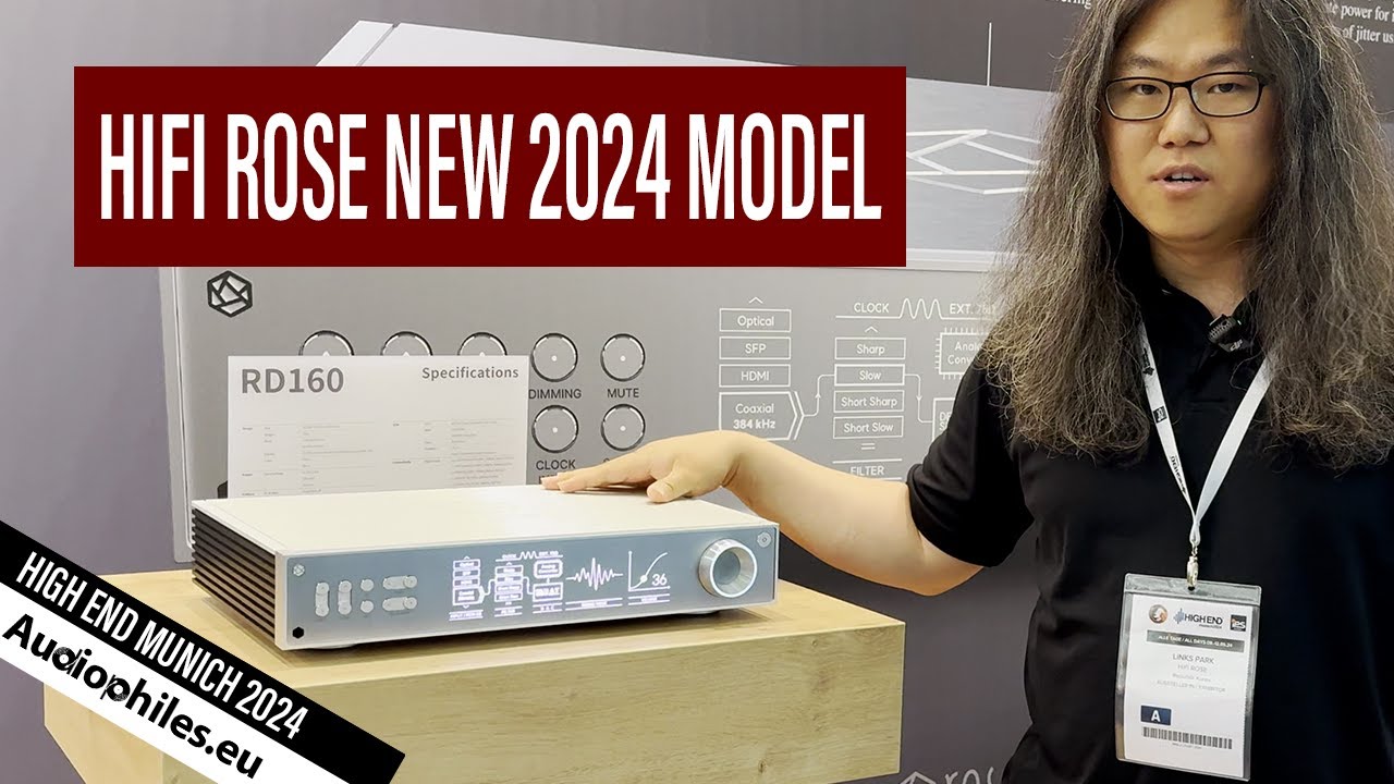 Hifi Rose With The Brand New Rd160 Dac Model Youtube