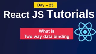 two way data binding in react | data binding in react | react js tutorials