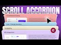How to Add Scroll Accordion in Elementor, Gutenberg & Bricks for FREE