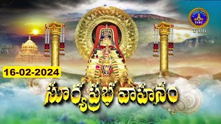 Rathasapthami || Srivari Suryaprabha Vahanam || Tirumala || 16-02-2024 || SVBC TTD