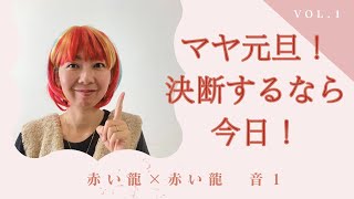 10/21   KIN1  マヤ元旦！決断するなら今日！赤い龍　赤い龍　音1　黒KIN