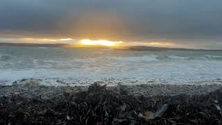 Holy Island | Lindisfarne | stormy windy sunset in a spectacular special landscape