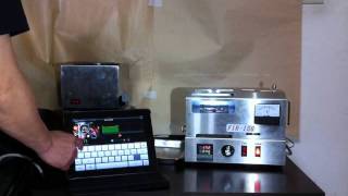 FIR-150 烘焙林東G1黃金曼特寧 with Roastmaster on ipad2