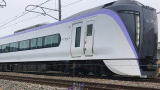 【超高速ジョイント音】特急あずさE353系130km/h通過(甲府〜竜王)