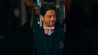 10 Countries where SRK is most popular 😮