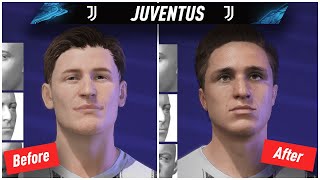 FIFER's FIFA 21 Realism Mod vs Default FIFA Faces Comparison | Juventus