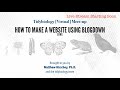 How to make a personal website using R and blogdown | Tidybiology June meetup