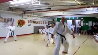 EXAMEN DE KARATÉ Pour la ceinture bleu 2015 06 18