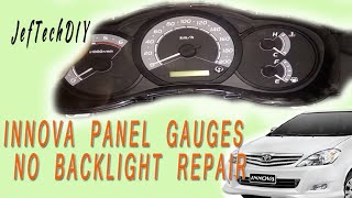 Toyota Innova 2010 Speedometer  Backlight Repair