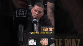 Reportero insulta a Nate Diaz 😳