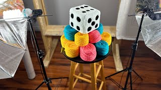 ASMR Craft: Tufting a 3D Dice RUG!