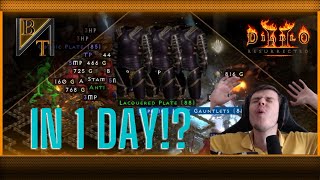 3 Tal Armors In 1 Day! | BTDiablo Diablo 2 Resurrected Mod