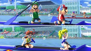 Mario & Sonic at the Olympic Games Tokyo 2020 - All Characters Canoe Gameplay