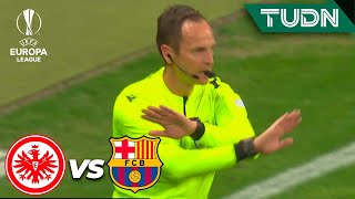 ¡BARCELONA SE SALVA! El VAR quita penal | Frankfurt 0-0 Barcelona | UEFA Europa League - 4tos | TUDN