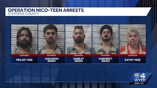 five arrested after undercover sting finds stores sold vapes, alcohol to minors in Georgia