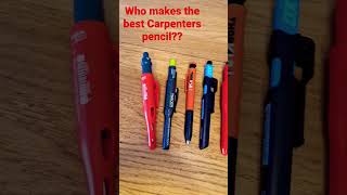 Carpenters pencil review. Pica, Hultafors, Ox, Lyra, Thorvald, Tracer.