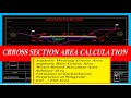 Cross Section Area Calculation.in Auto CAD