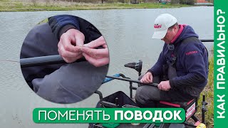 Как поменять поводок