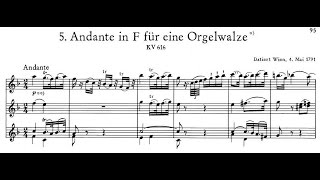 Mozart - Andante für eine Walze in eine kleine Orgel KV 616