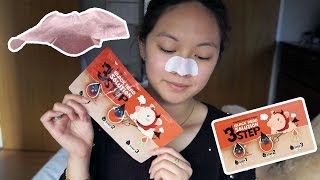 Elizavecca Milky Piggy Black Head 3 Step Solution First Impressions and Review *GIVEAWAY*