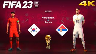 FIFA 23 - South Korea vs. Serbia - FIFA World Cup Qatar Final | PS5™ Gameplay [4K 60FPS] Next Gen