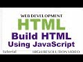 JavaScript - Create HTML - Adding to & Removing Elements from DOM - HTML5 & JavaScript - Part 7