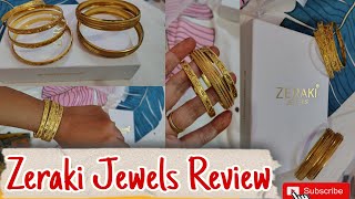 Zeraki Jewels Review | Bangle Review | Jewellery haul || Surbhi Tripathi @Zerakijewels