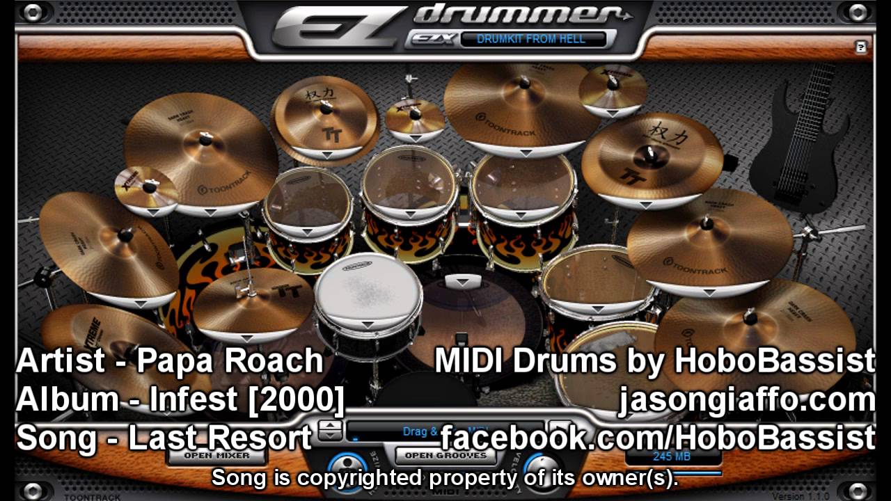 "Last Resort" Drum Track [Papa Roach] - YouTube