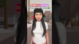 Roblox Dance games be like...😭 #roblox #robloxshorts