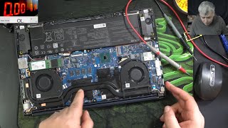 Asus Vivobook Pro 15 dead, no power - the diagnose is the hard part of a repair