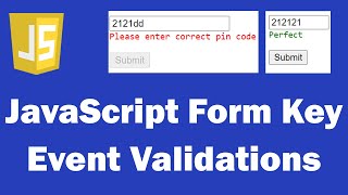JavaScript Form Key Event Validations