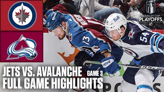 1st Round: Winnipeg Jets vs. Colorado Avalanche Game 3  | Full Game Highlights
