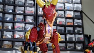 Lego Ninjago Heatwave Transforming Lava dragon Moc full build tutorial