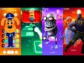 sheriff labrador vs minions vs crazy frog vs blippi 🎶tiles hop edm rush