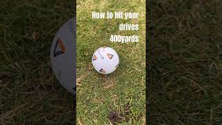 How to hit 400 yard drives 😎 #golf #longdrive