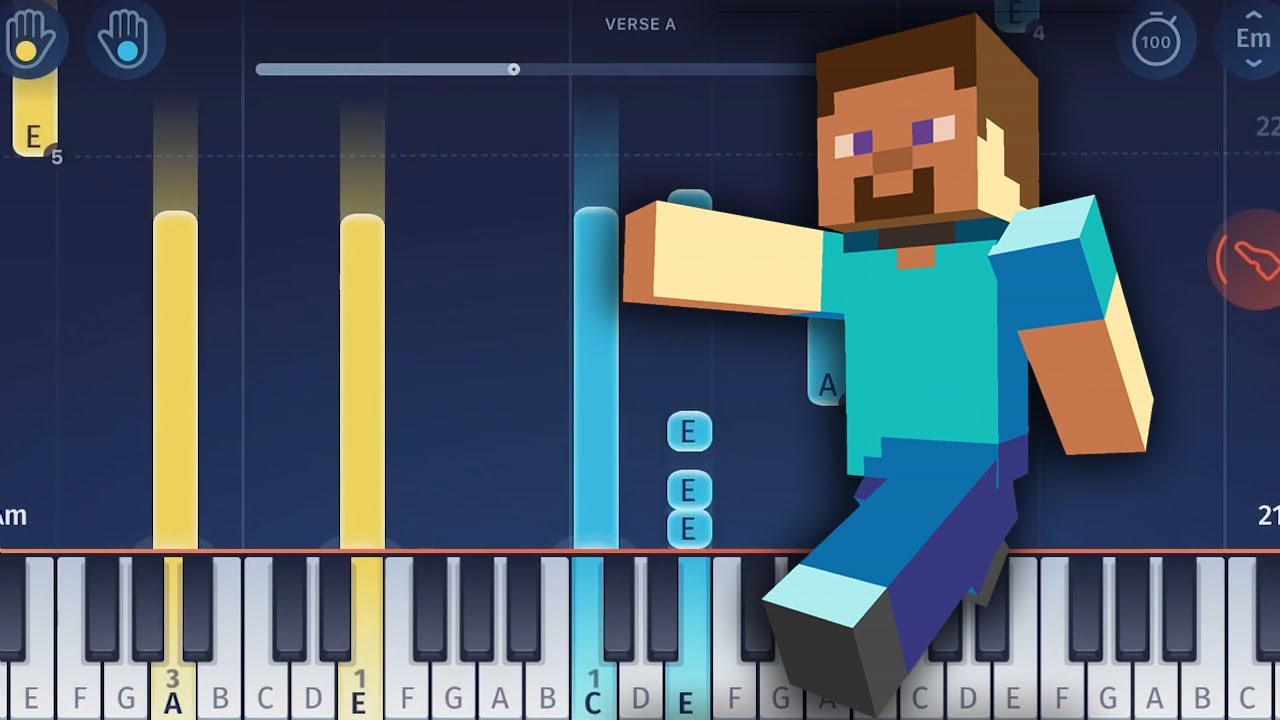 Minecraft Sweden Easy Piano Tutorial Youtube