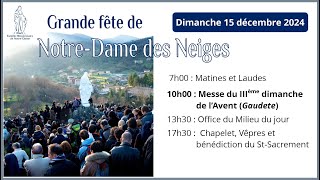 Matines et laudes du dimanche 15 décembre 2024